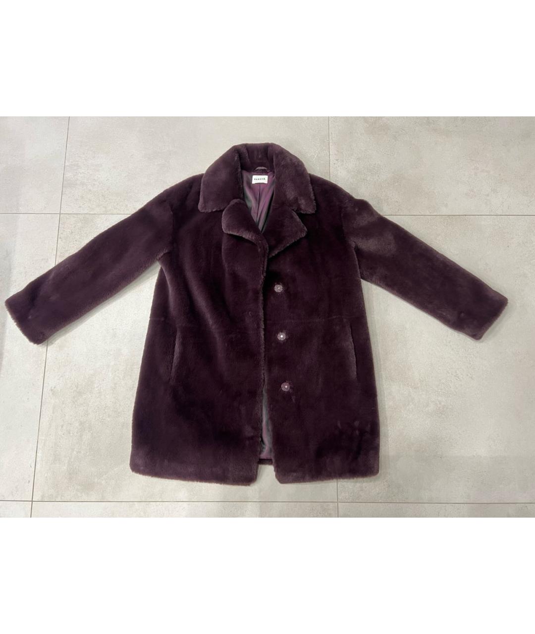 P.A.R.O.S.H. Бордовая полиэстеровая шуба, фото 5