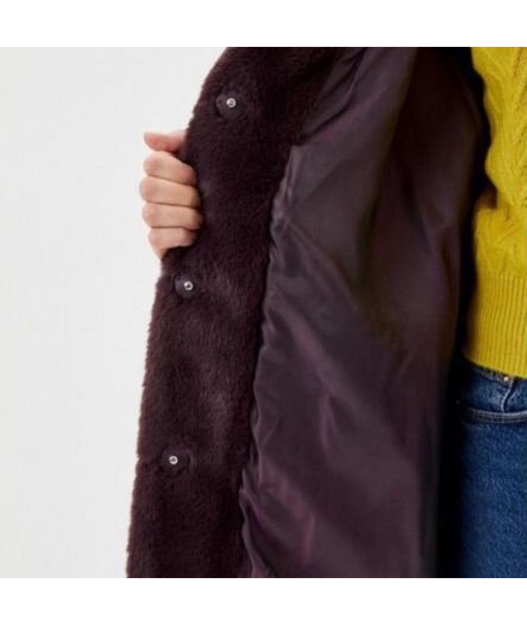 P.A.R.O.S.H. Бордовая полиэстеровая шуба, фото 4