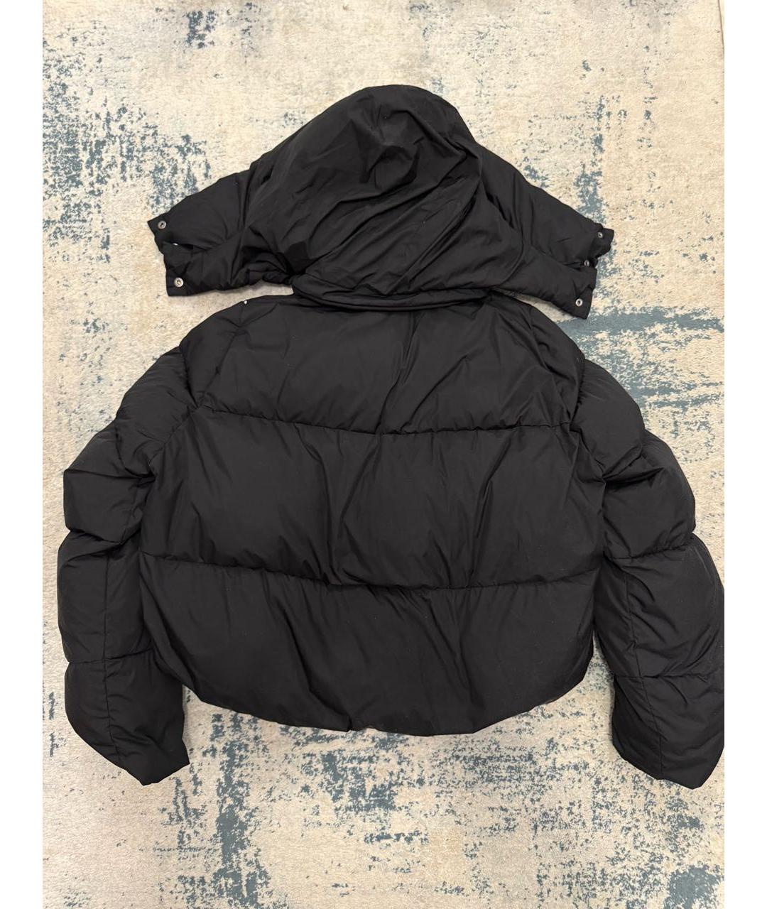 SPORTMAX Черный полиэстеровый пуховик, фото 2