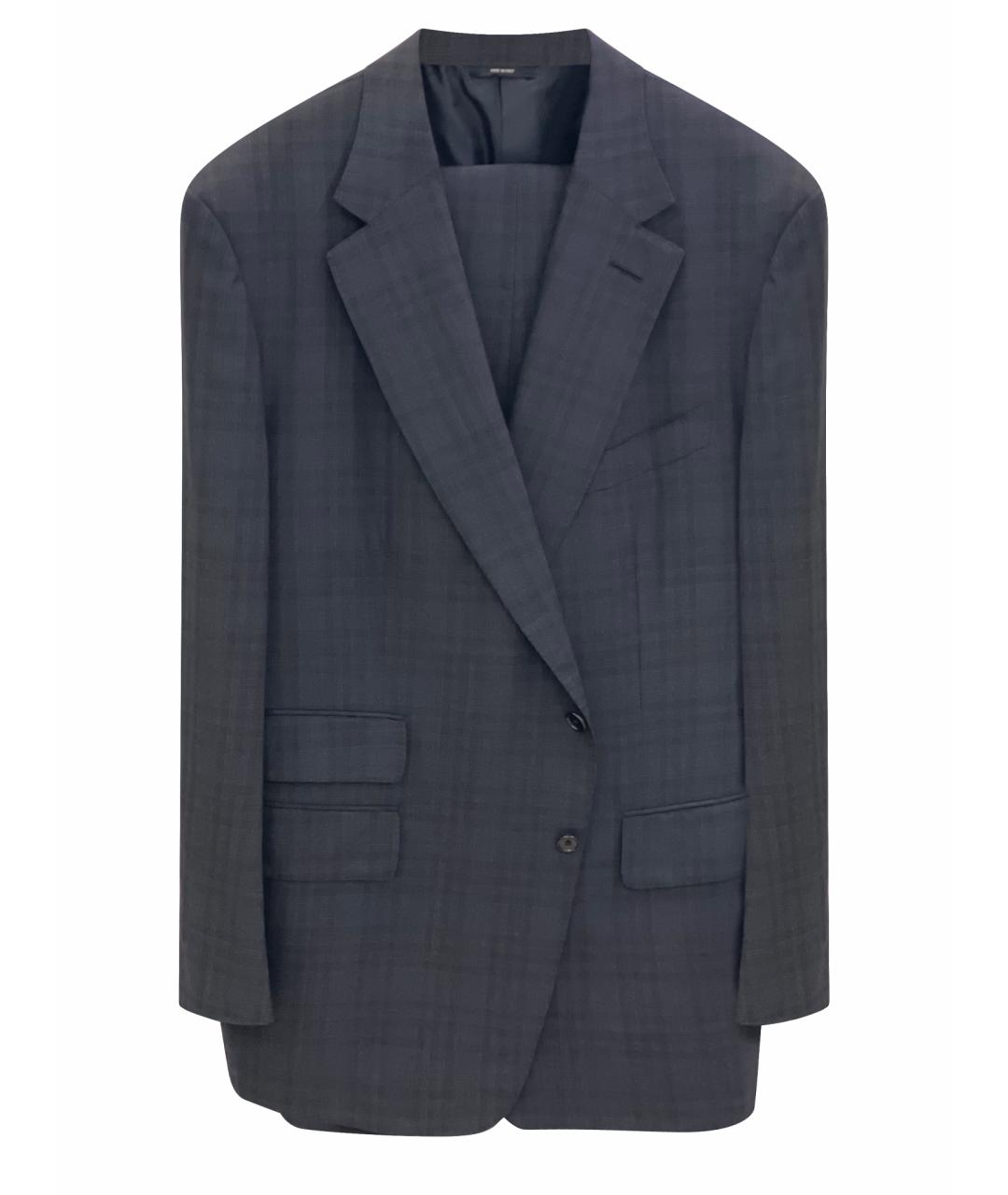 TOM FORD Синий классический костюм, фото 1