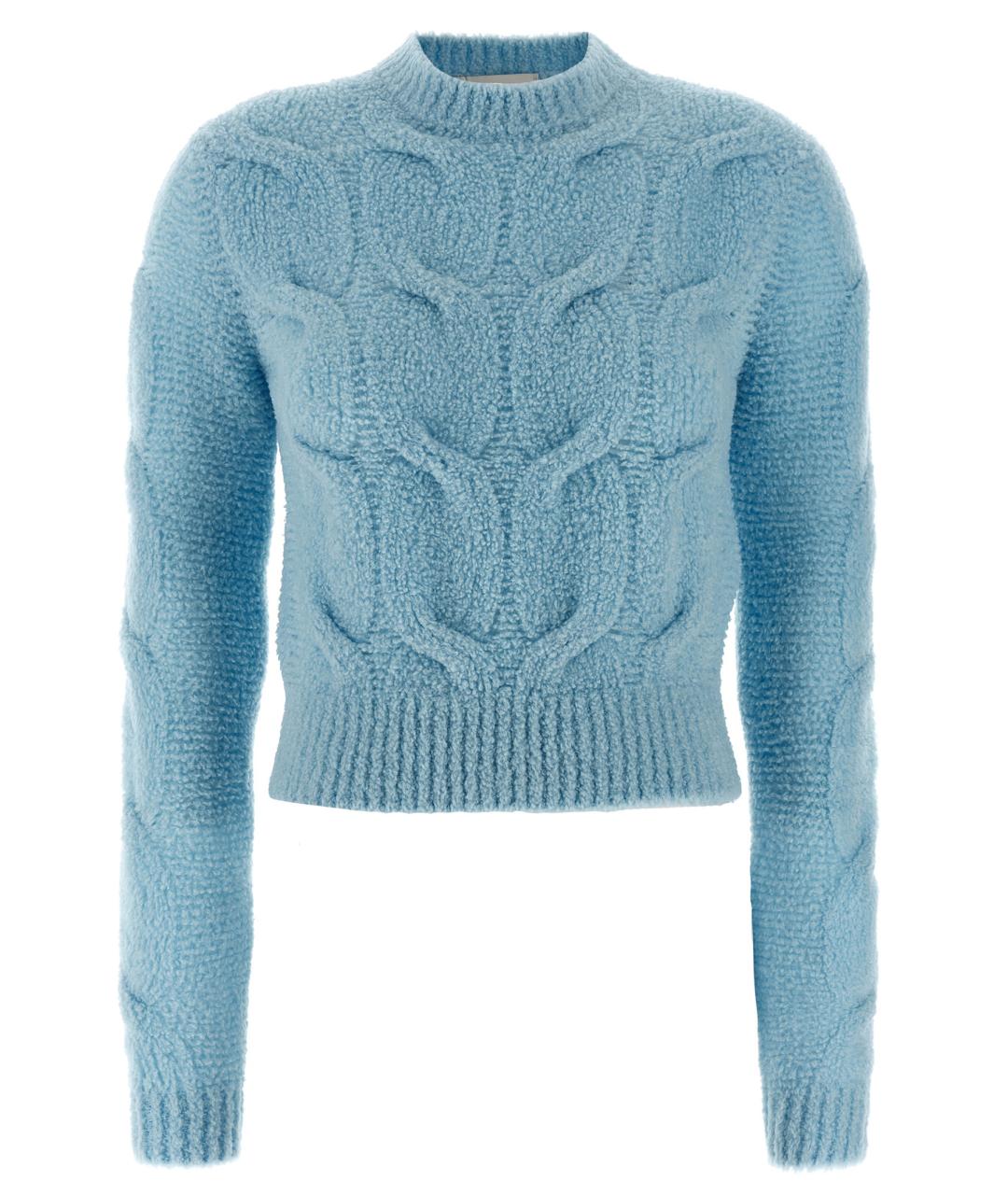 SPORTMAX Голубой шерстяной кардиган, фото 1