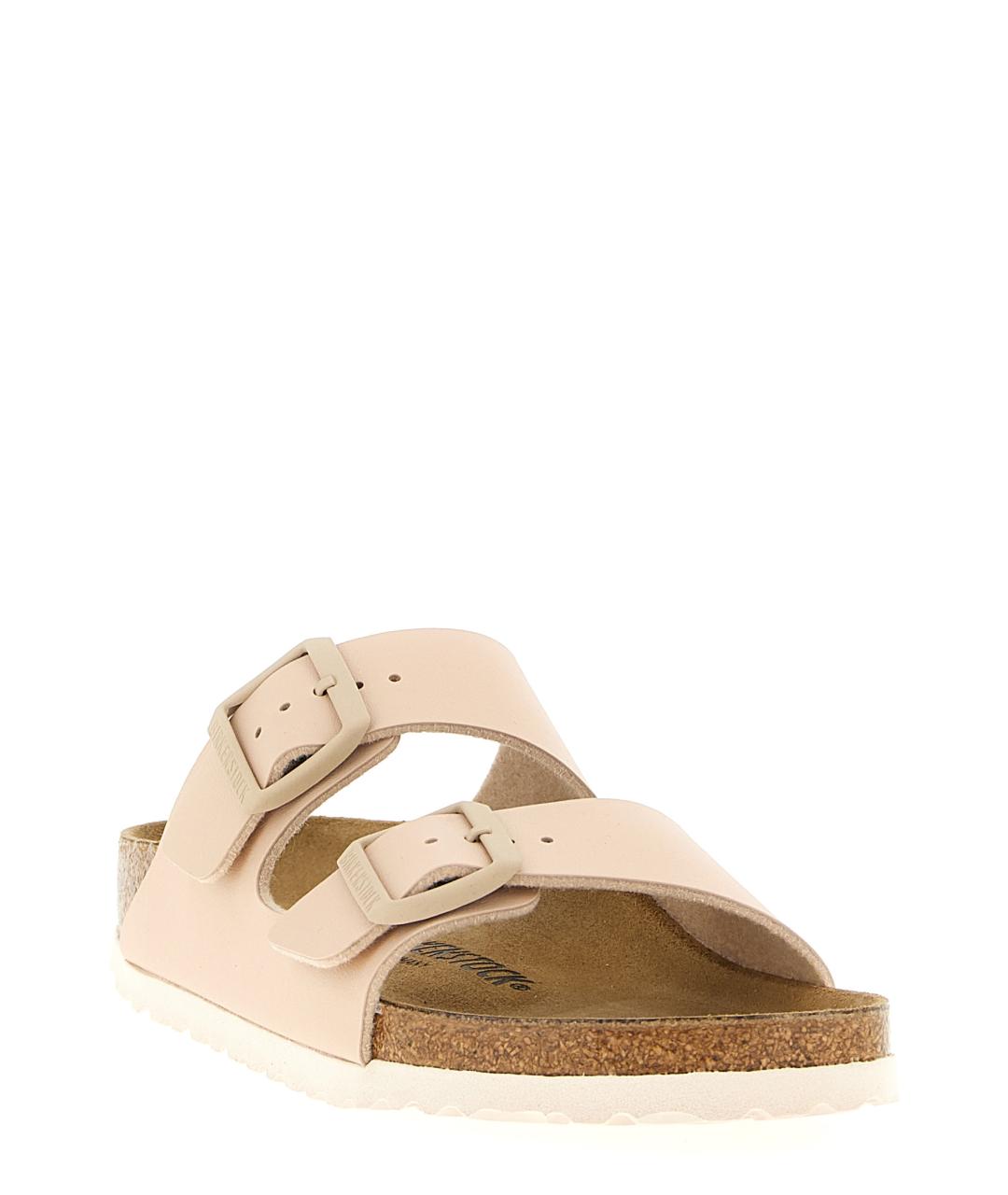 BIRKENSTOCK Бежевые синтетические шлепанцы, фото 2