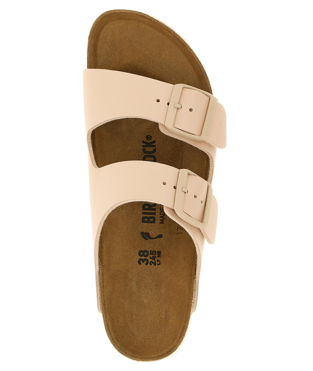 BIRKENSTOCK Бежевые синтетические шлепанцы, фото 4