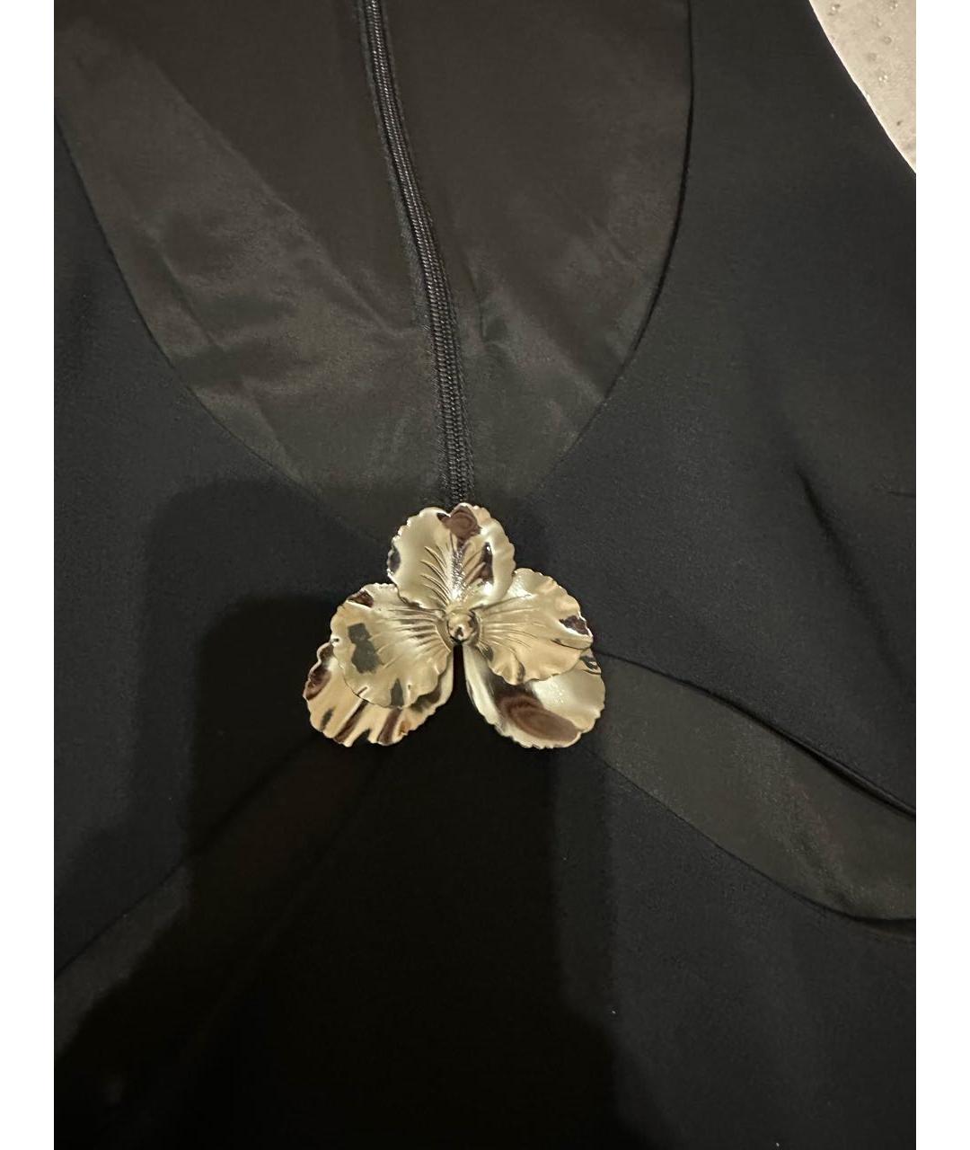 DAVID KOMA Черное ацетатное коктейльное платье, фото 6