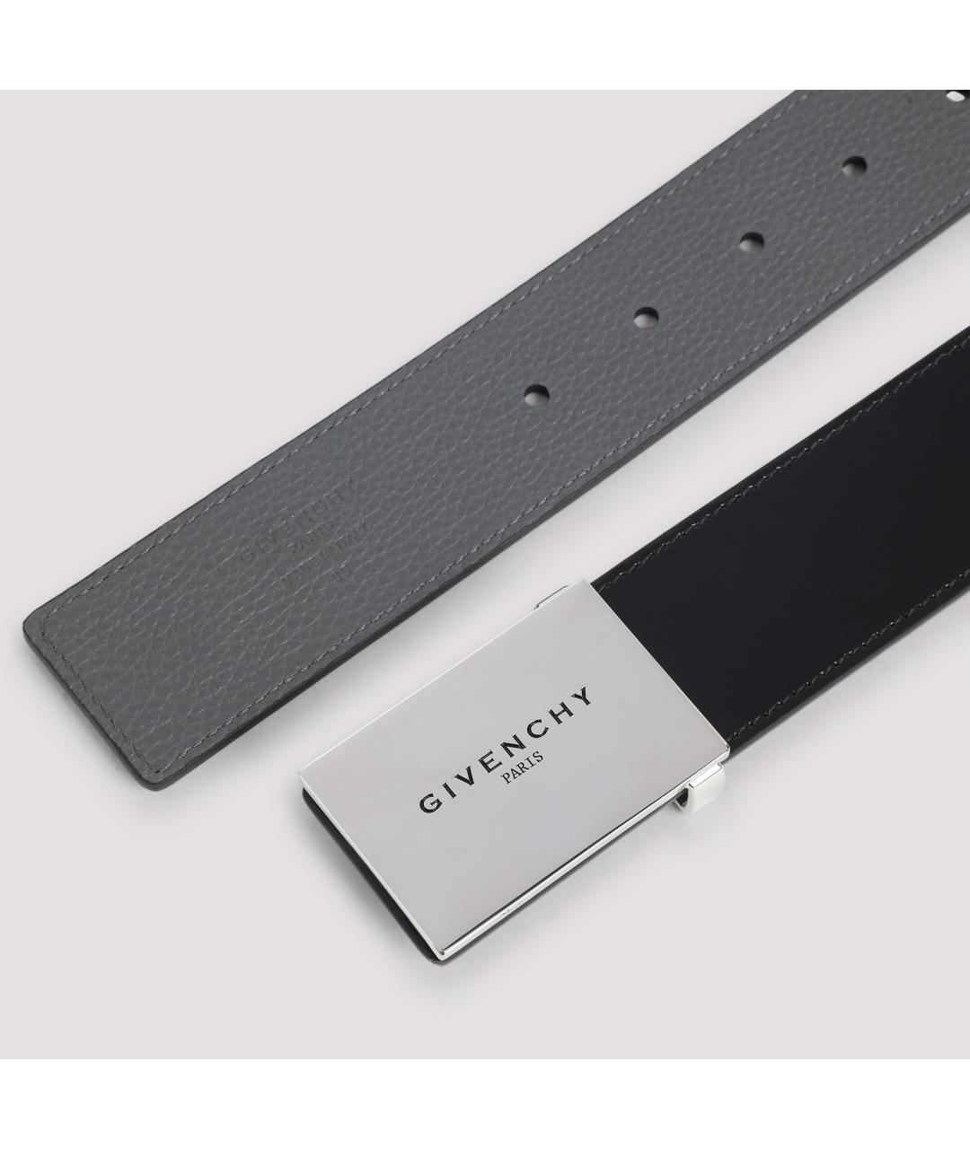 GIVENCHY Черный кожаный ремень, фото 2