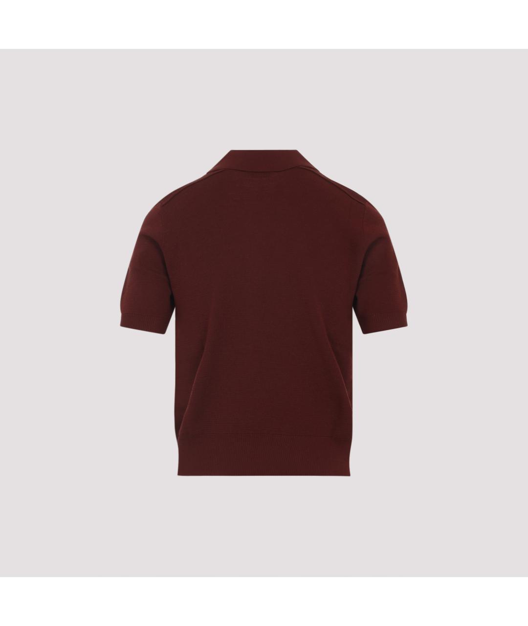 BURBERRY Бордовая шерстяная футболка, фото 2