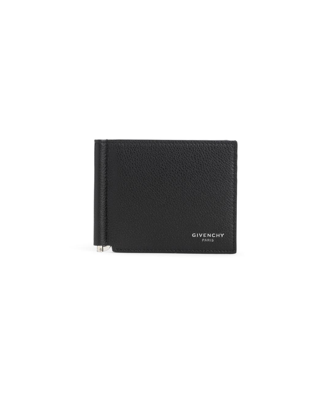 GIVENCHY Черный кожаный кошелек, фото 1