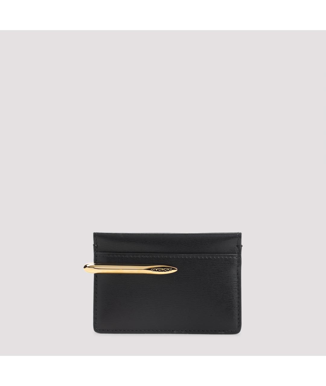 GIVENCHY Черный кожаный кардхолдер, фото 2