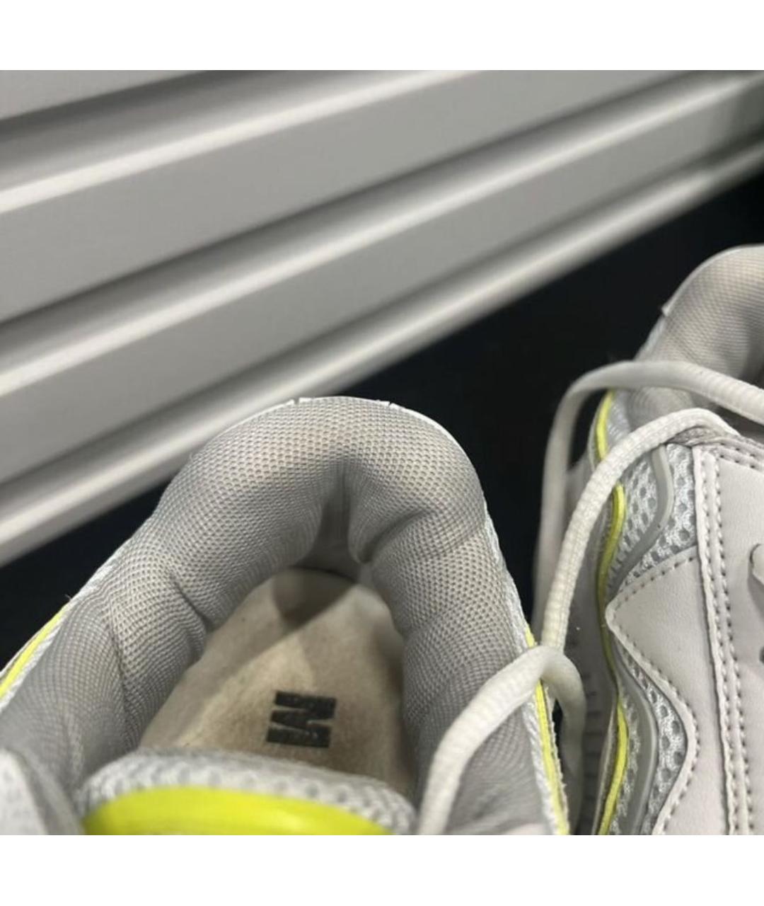 MSGM Белые кроссовки из искусственной кожи, фото 4