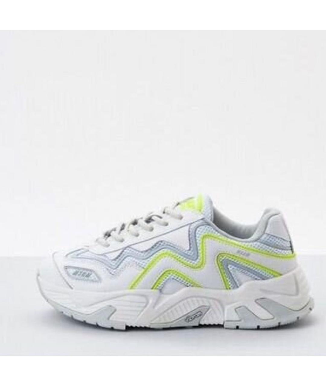 MSGM Белые кроссовки из искусственной кожи, фото 5