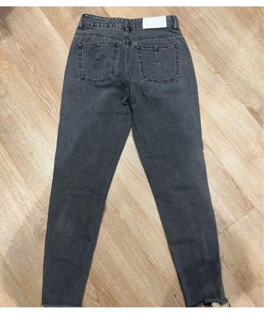 IRO Антрацитовые хлопковые джинсы слим, фото 2