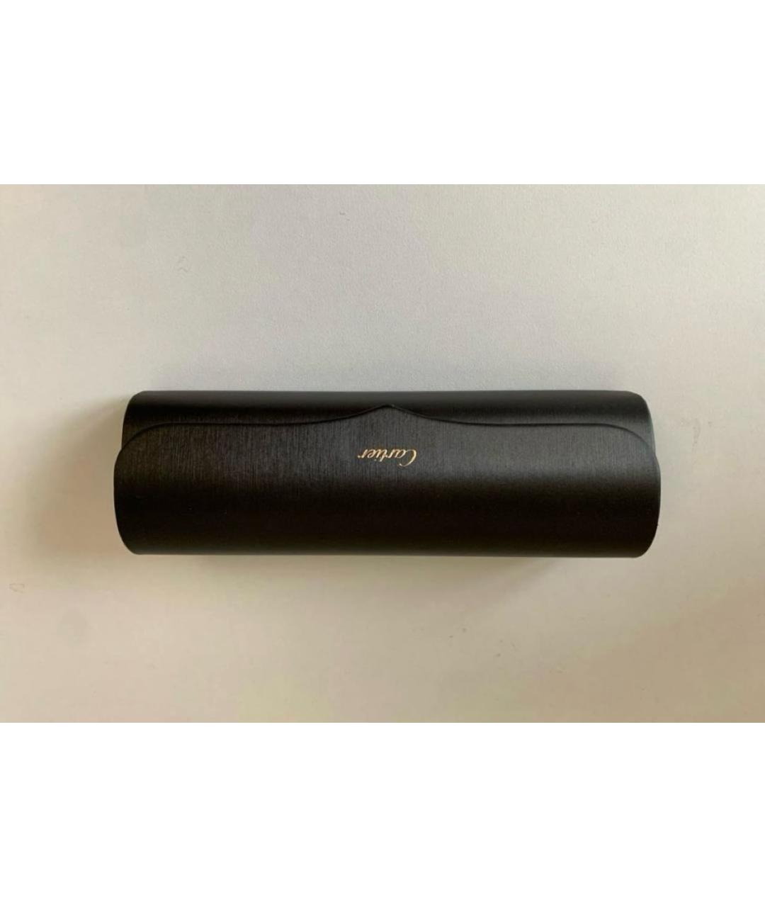 CARTIER Коричневые металлические солнцезащитные очки, фото 4