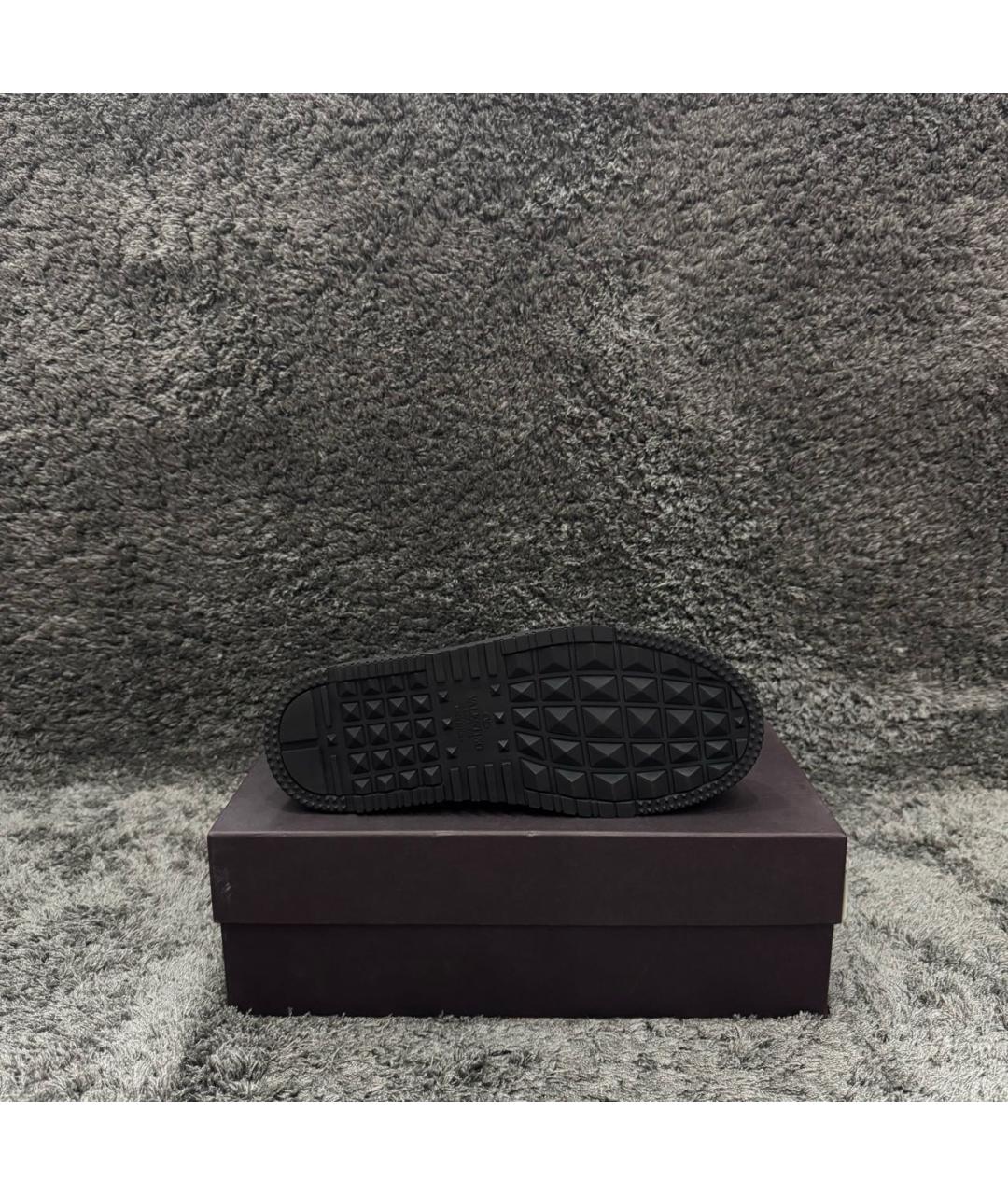 VALENTINO Черные кожаные слипоны, фото 5