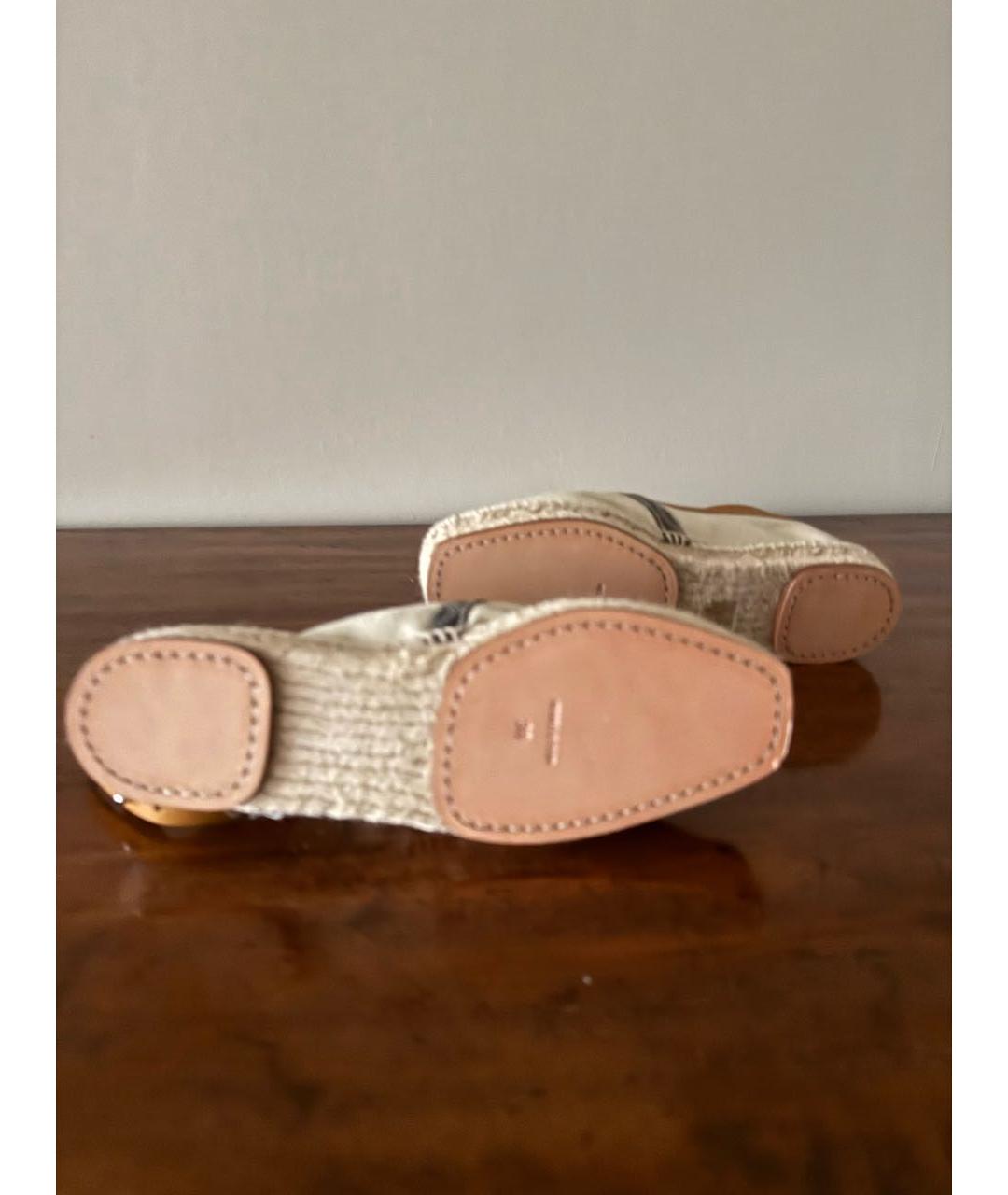 GOYARD Бежевые текстильные эспадрильи, фото 4