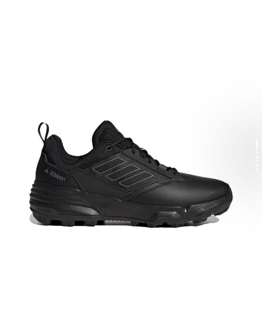 ADIDAS Черные кожаные кроссовки, фото 7