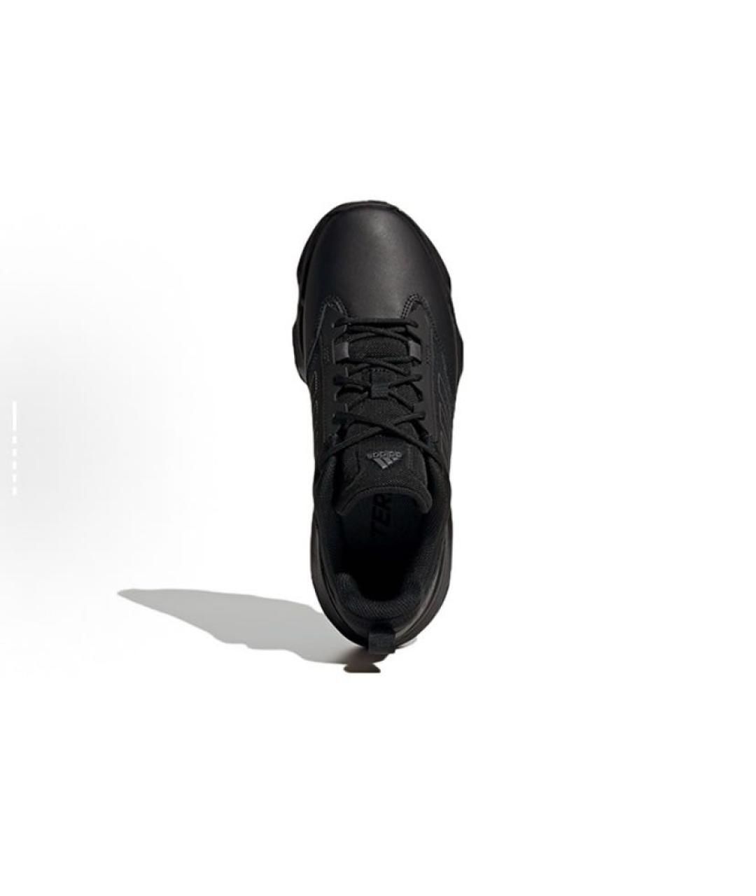 ADIDAS Черные кожаные кроссовки, фото 5