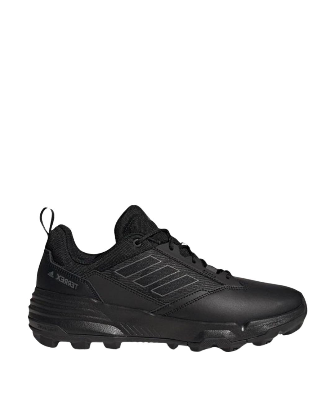 ADIDAS Черные кожаные кроссовки, фото 1