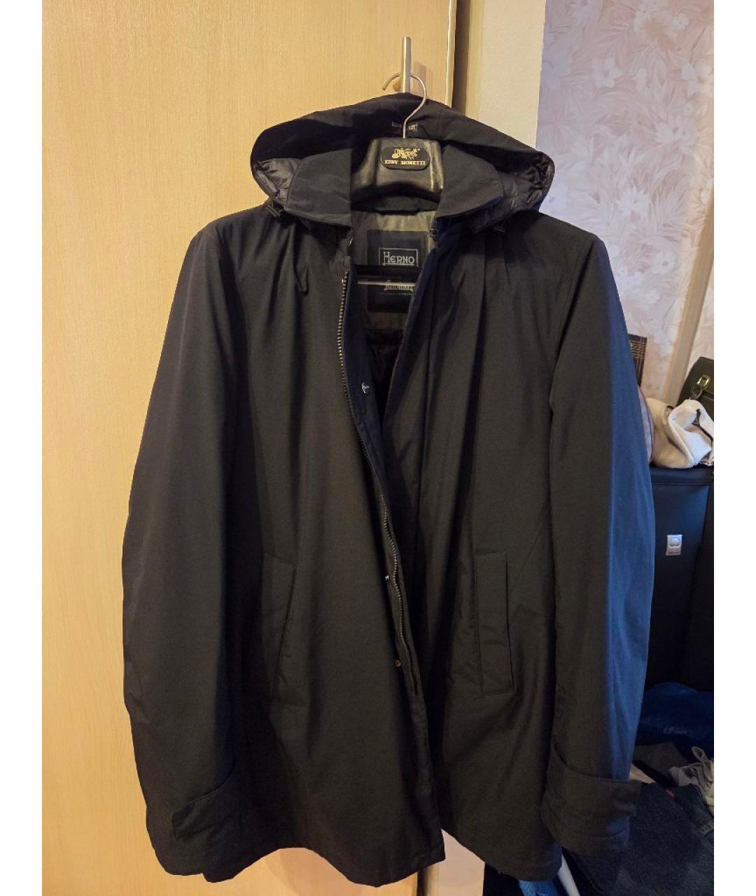 HERNO Черная куртка, фото 6