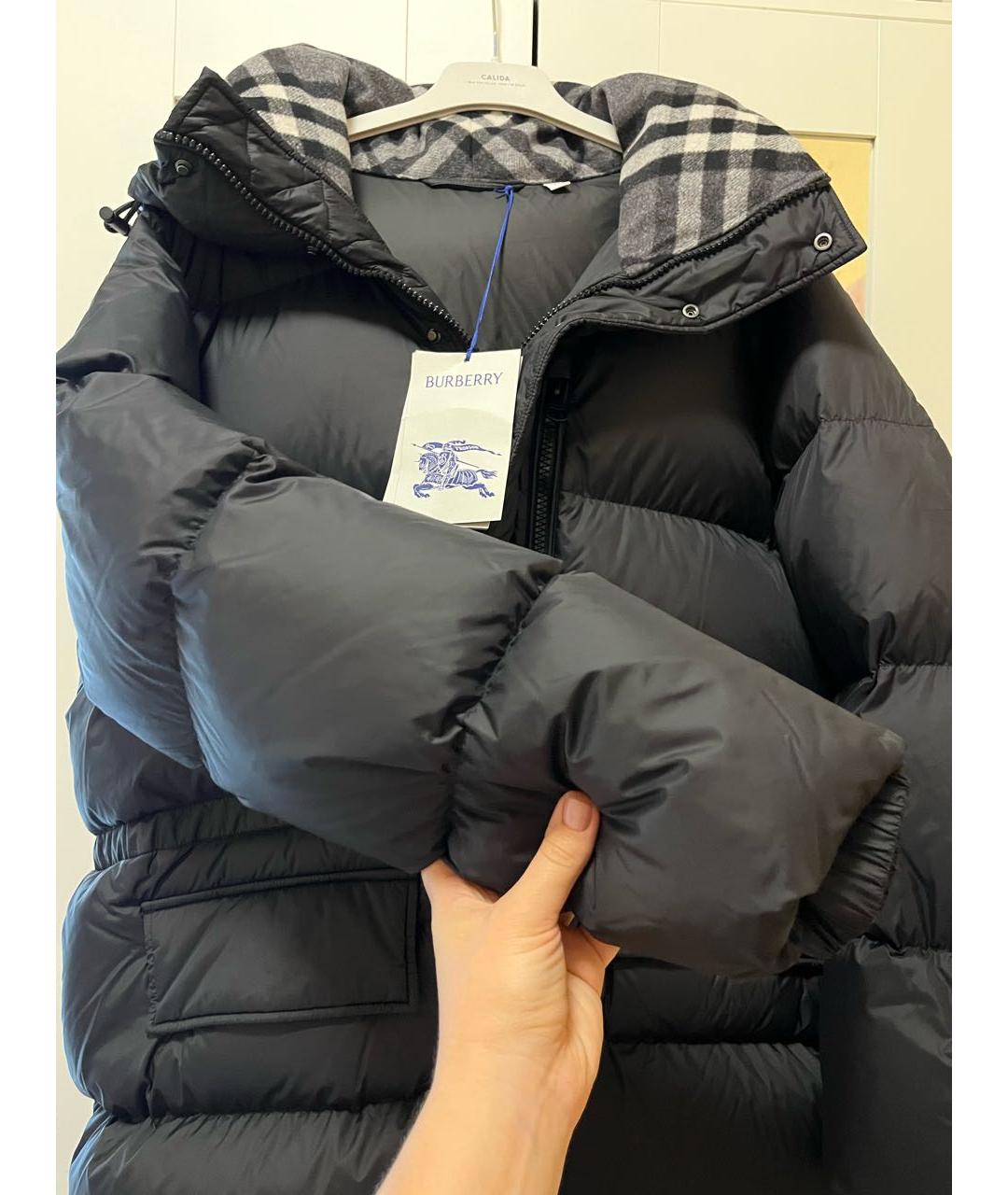 BURBERRY Черный пуховик, фото 6