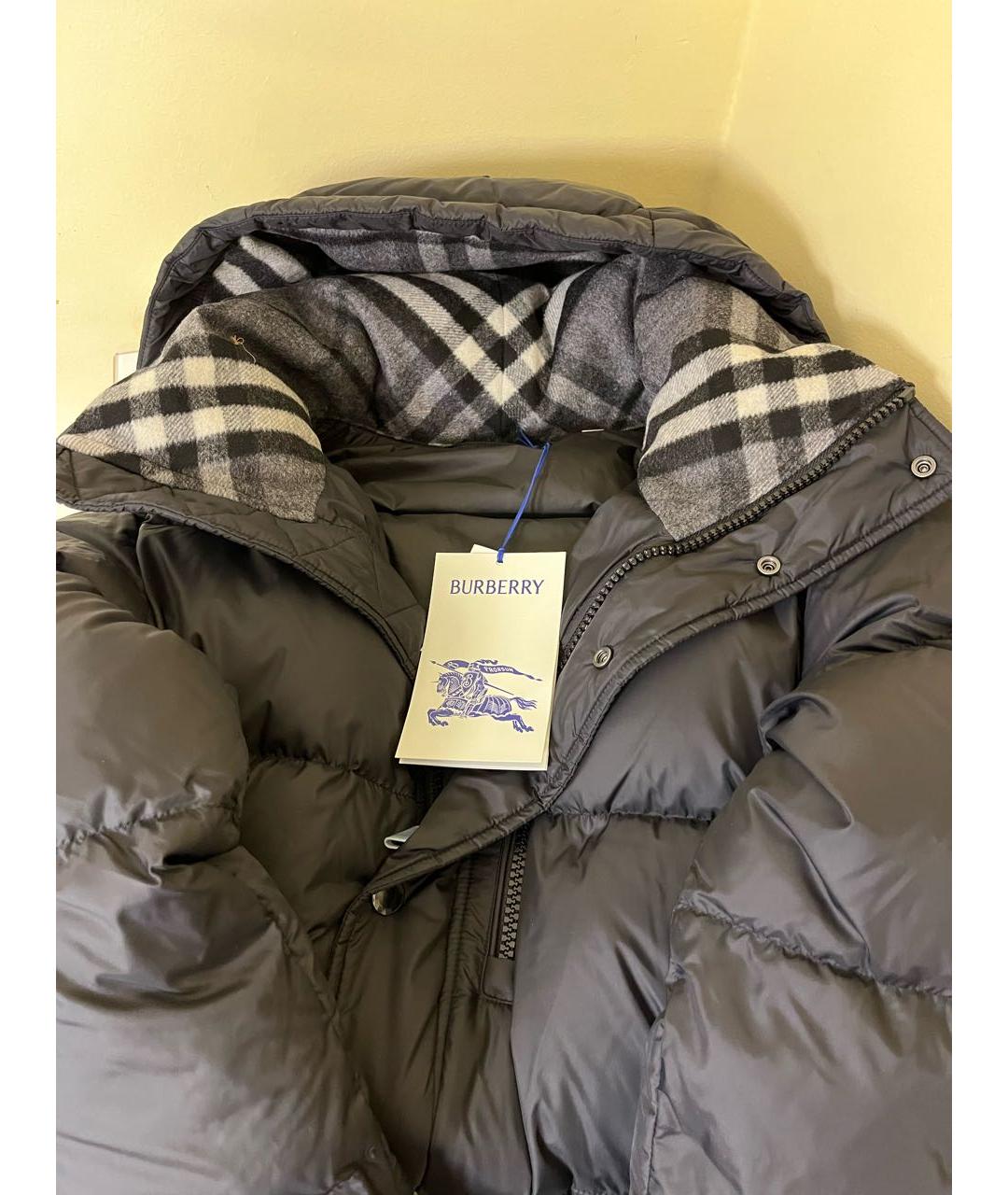 BURBERRY Черный пуховик, фото 3
