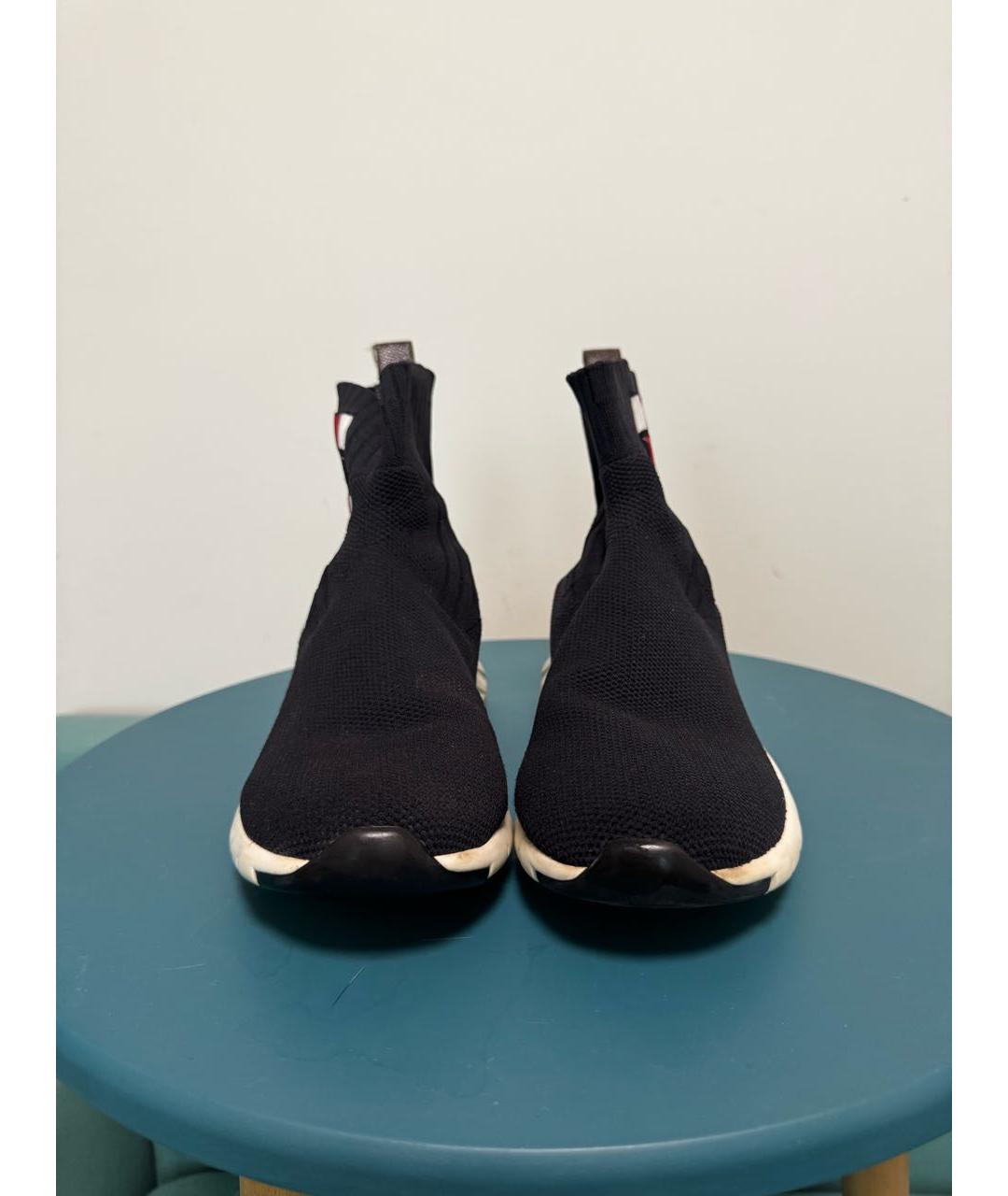 LOUIS VUITTON Черные текстильные ботинки, фото 2