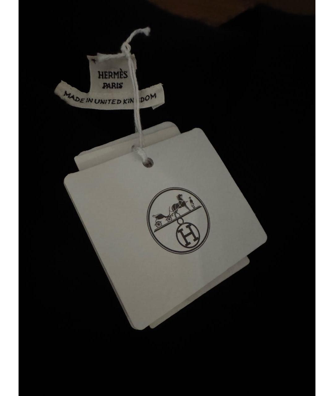 HERMES Черный кашемировый джемпер / свитер, фото 4