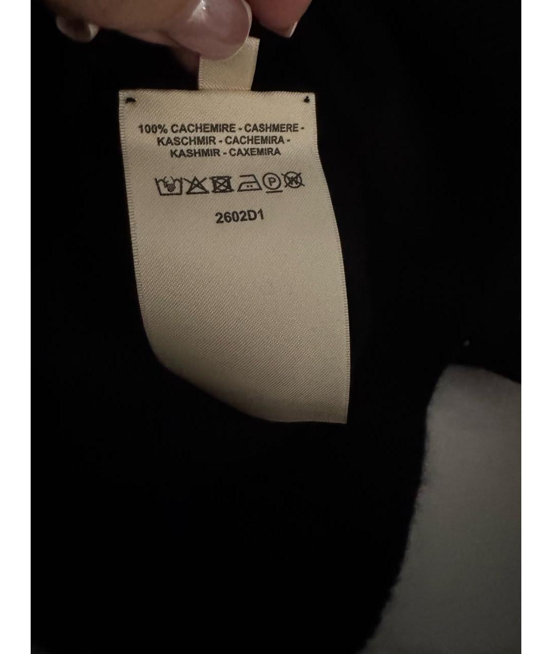 HERMES Черный кашемировый джемпер / свитер, фото 6