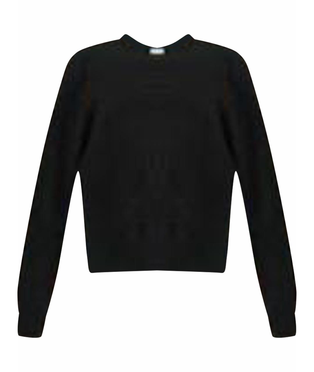 HERMES Черный кашемировый джемпер / свитер, фото 1