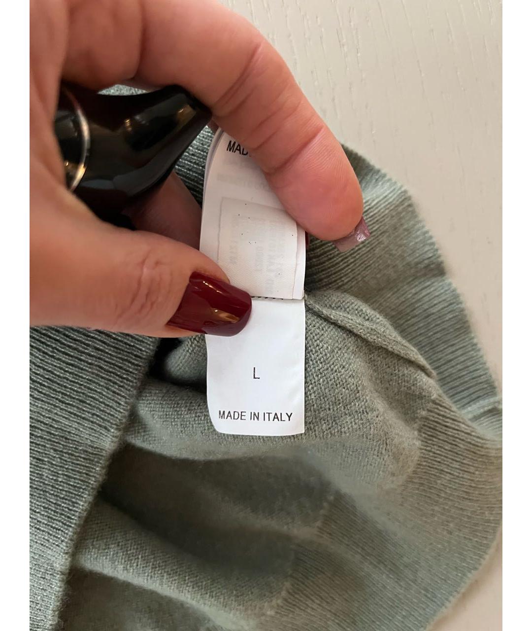 BRUNELLO CUCINELLI Хаки кашемировая жилетка, фото 5