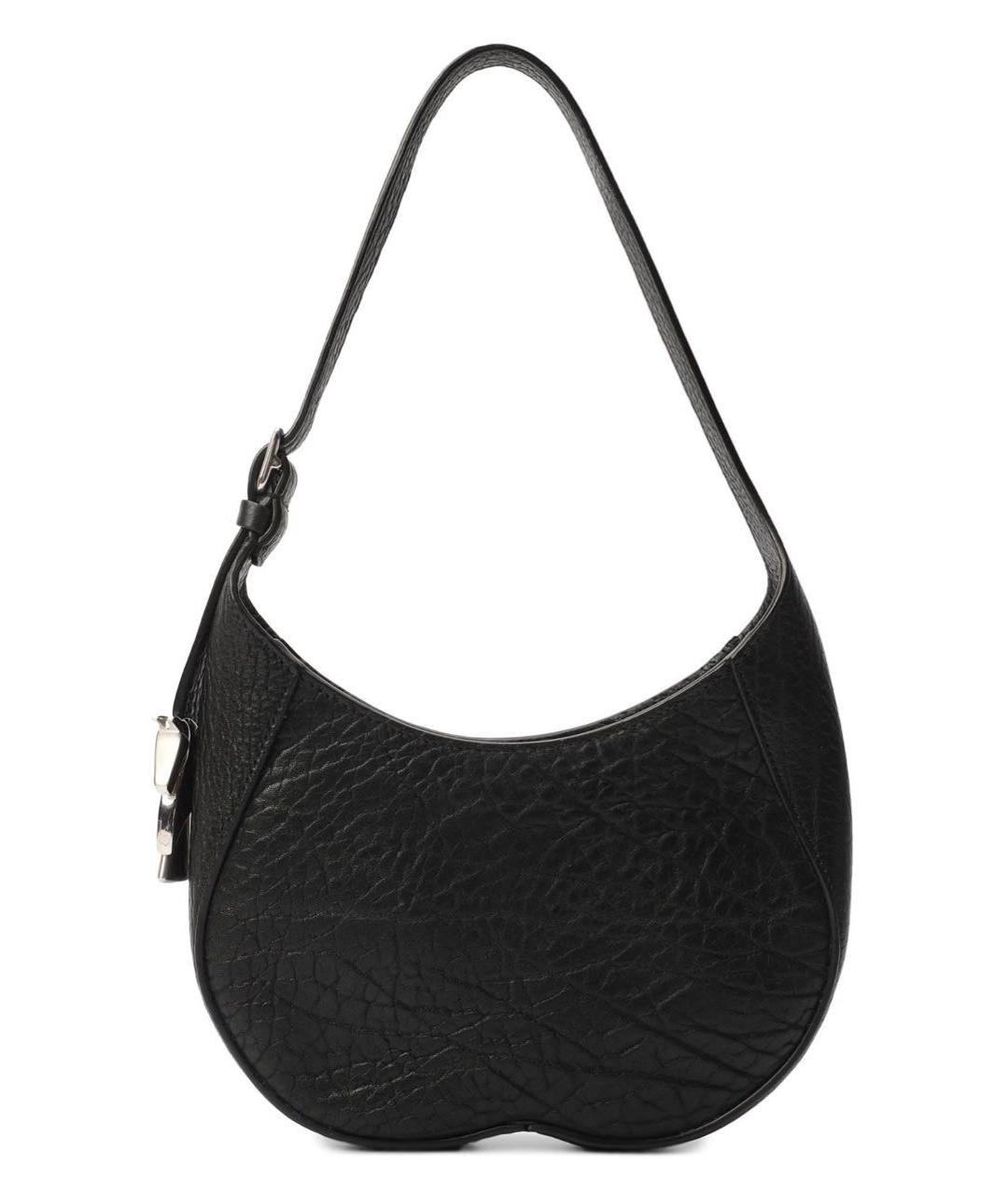 BURBERRY Черная кожаная сумка через плечо, фото 1