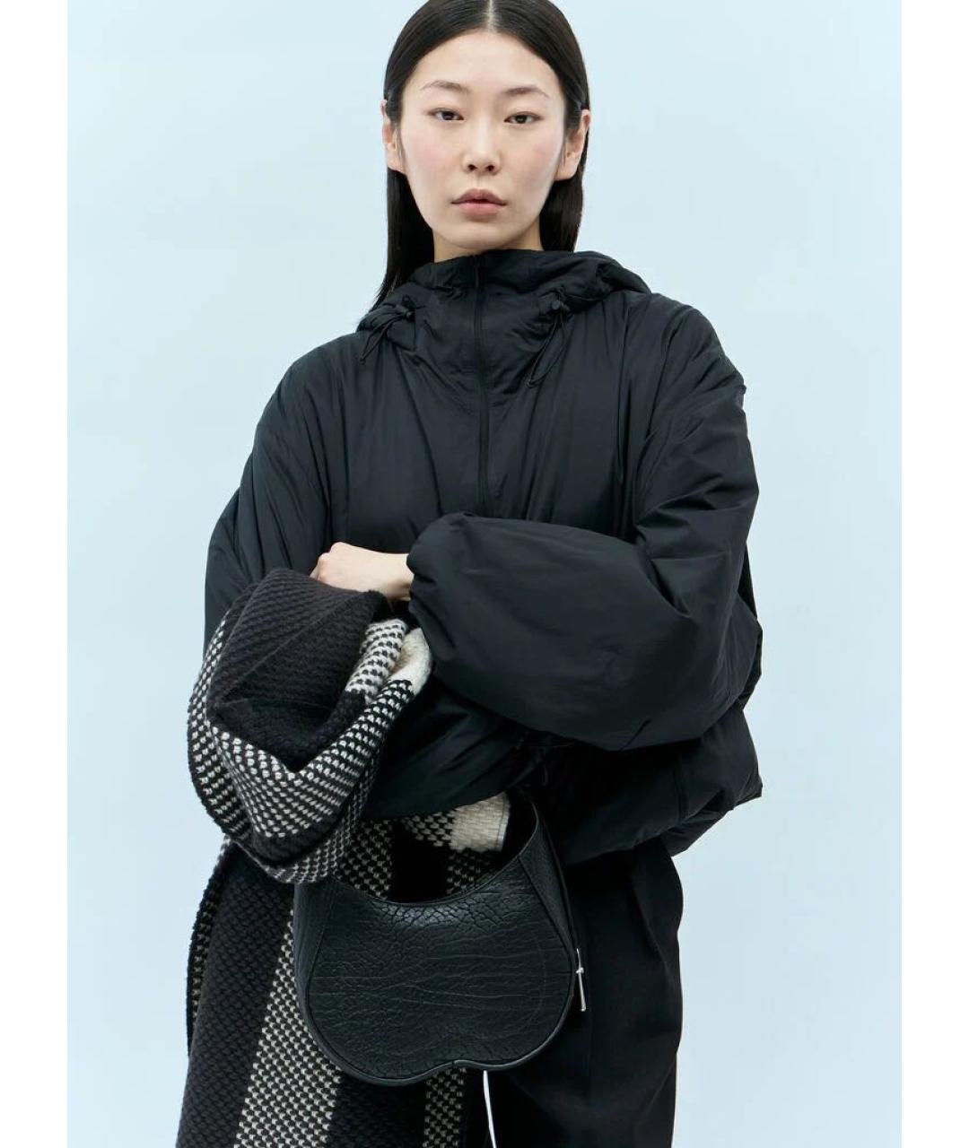 BURBERRY Черная кожаная сумка через плечо, фото 5