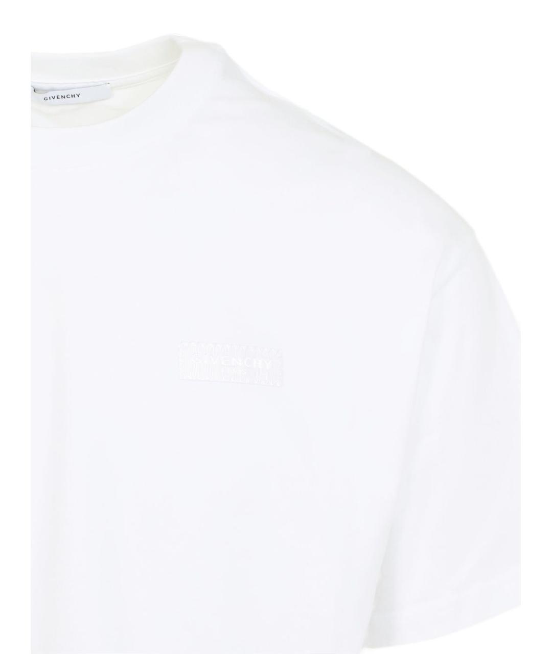 GIVENCHY Белая хлопковая футболка, фото 2