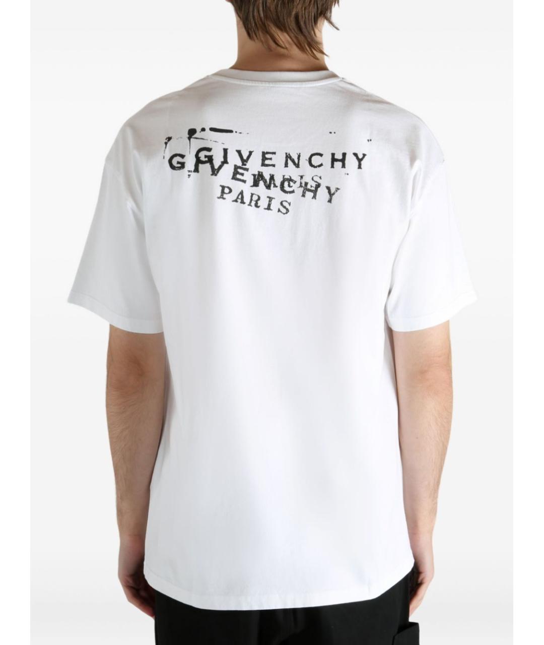 GIVENCHY Белая хлопковая футболка, фото 4