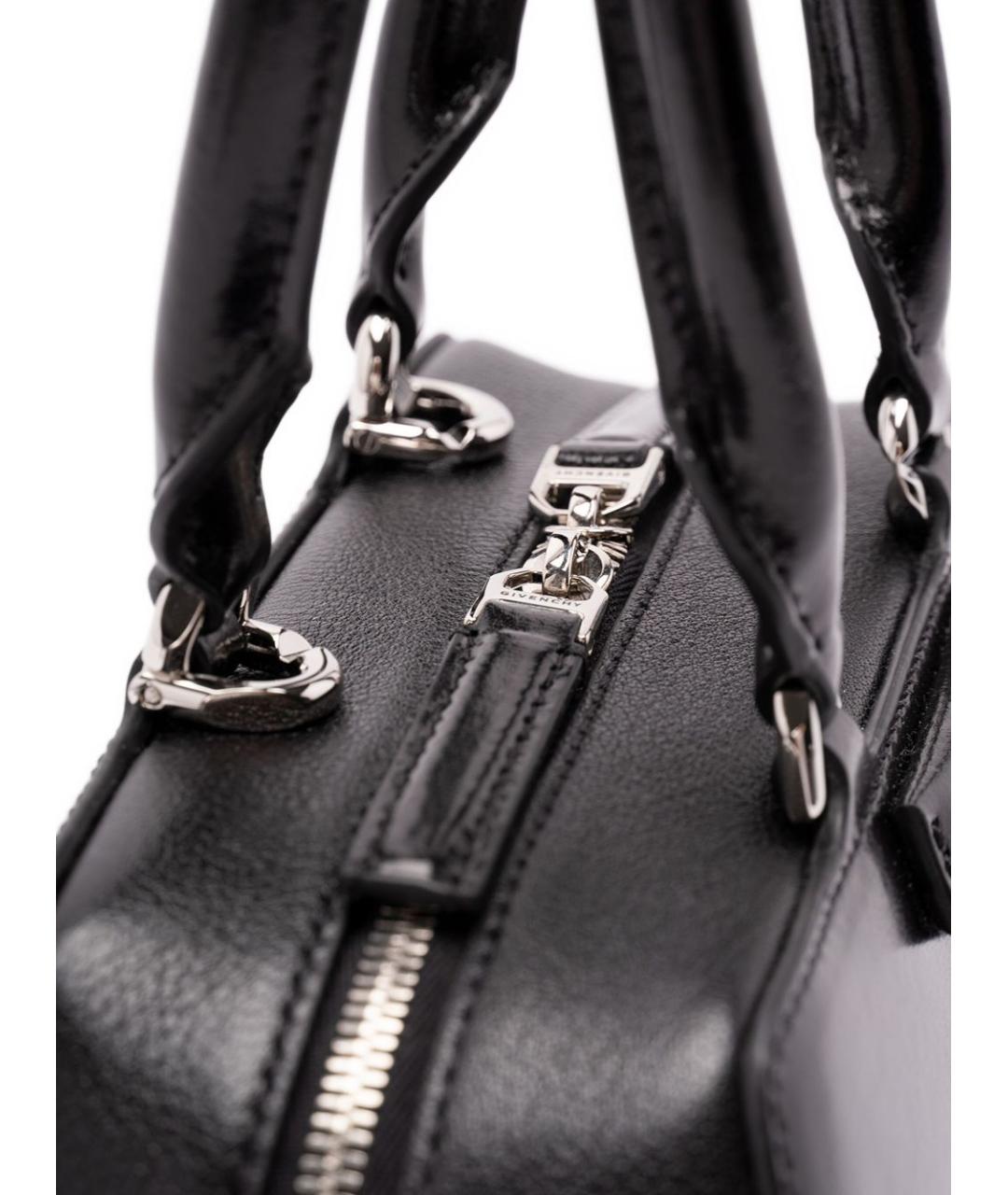 GIVENCHY Черная кожаная сумка тоут, фото 4