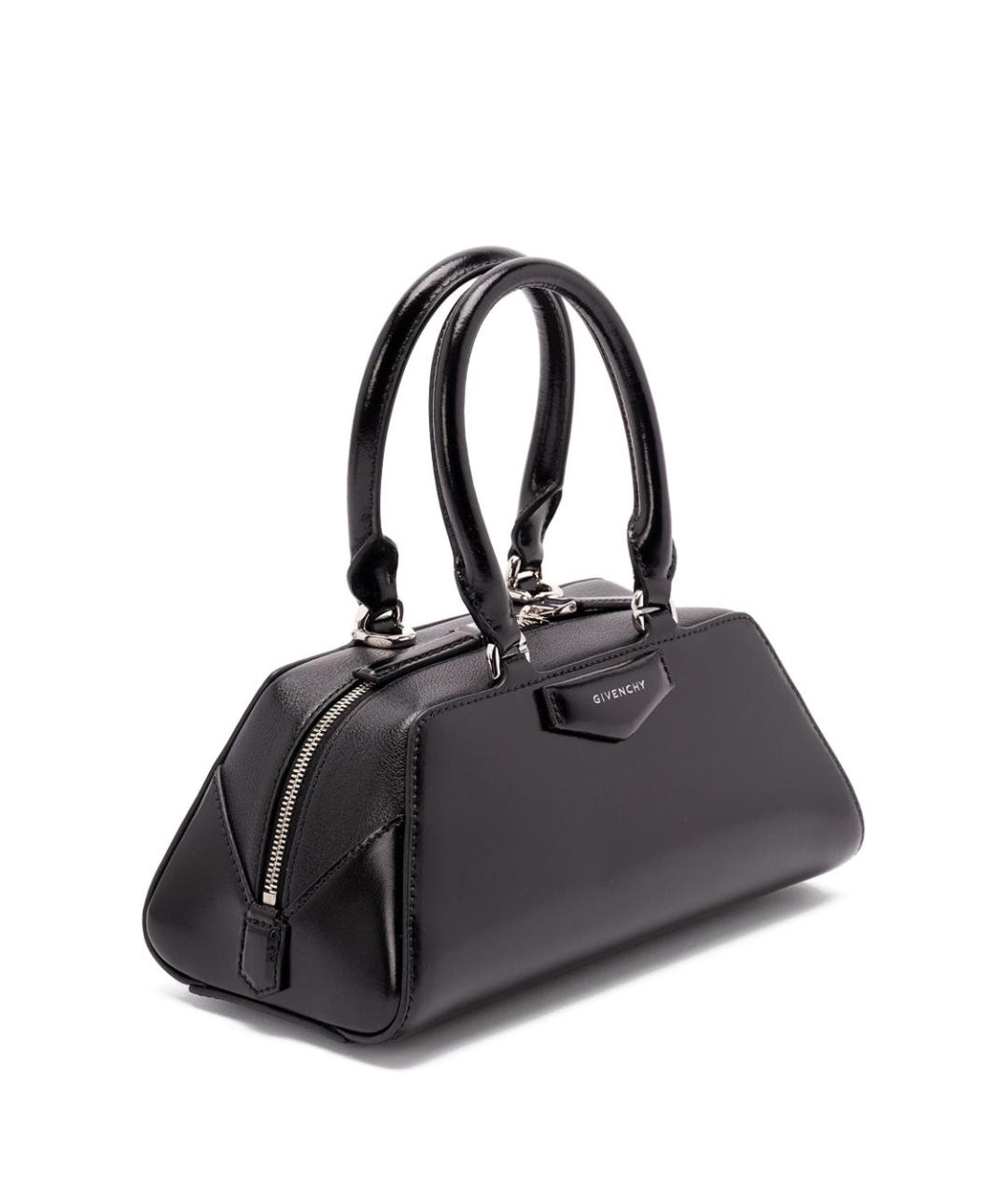 GIVENCHY Черная кожаная сумка тоут, фото 5