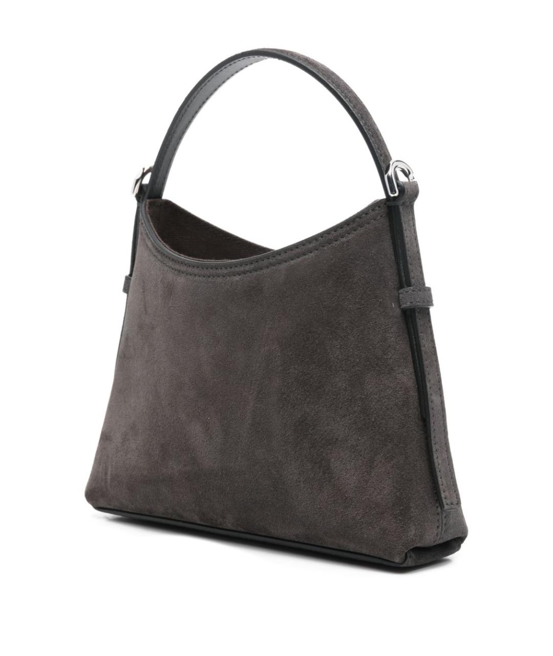 GIVENCHY Серая замшевая сумка с короткими ручками, фото 4