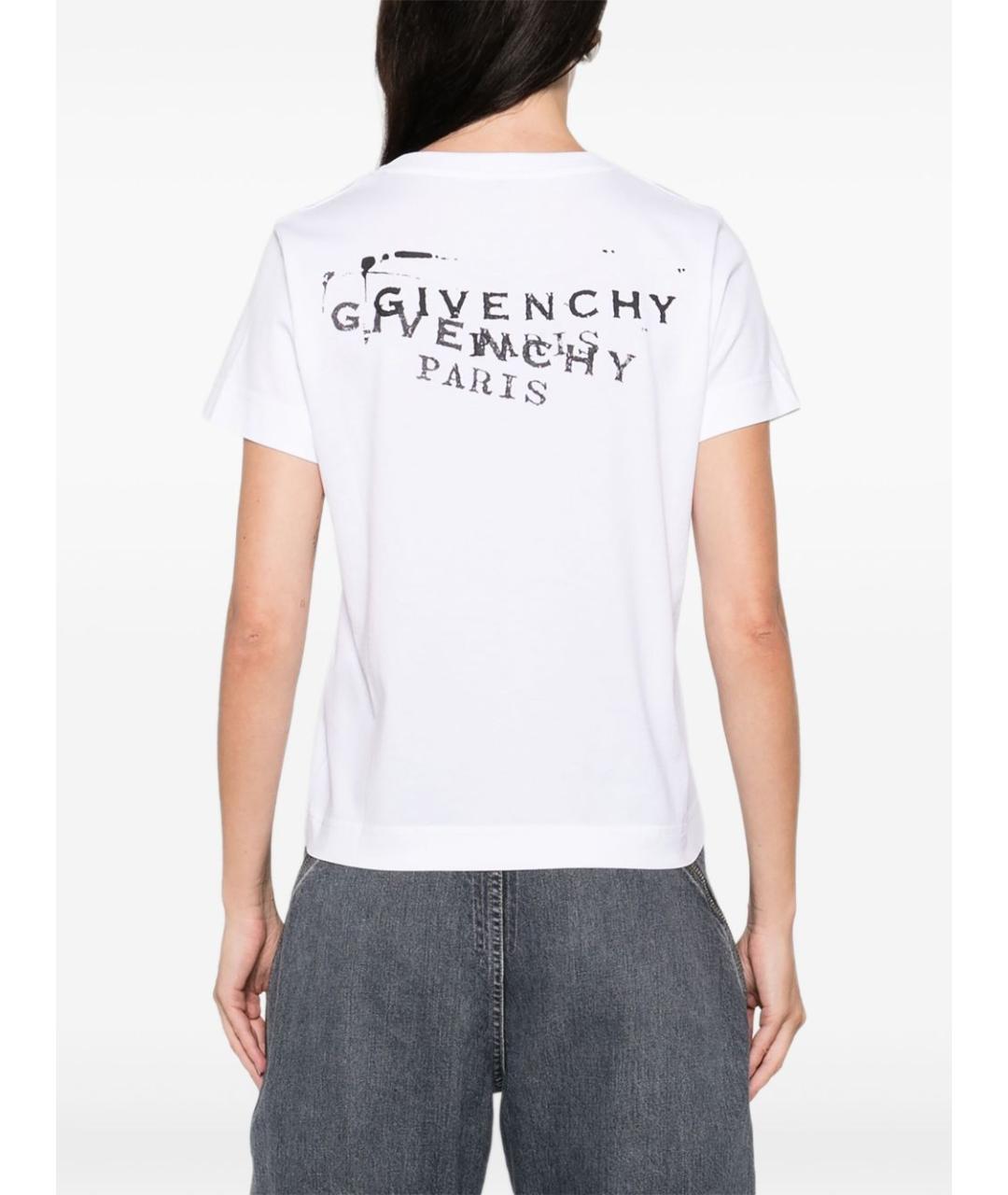 GIVENCHY Белая хлопковая футболка, фото 4
