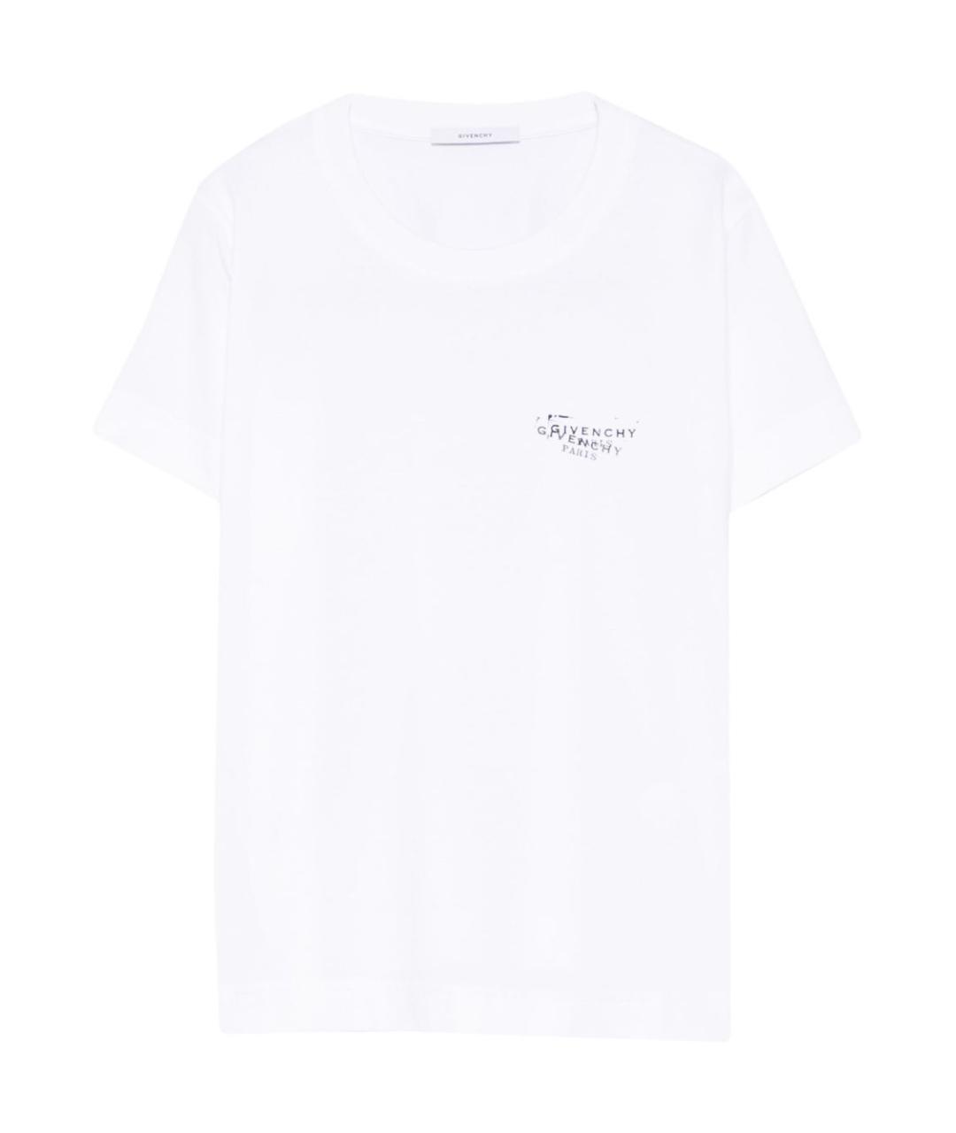 GIVENCHY Белая хлопковая футболка, фото 1