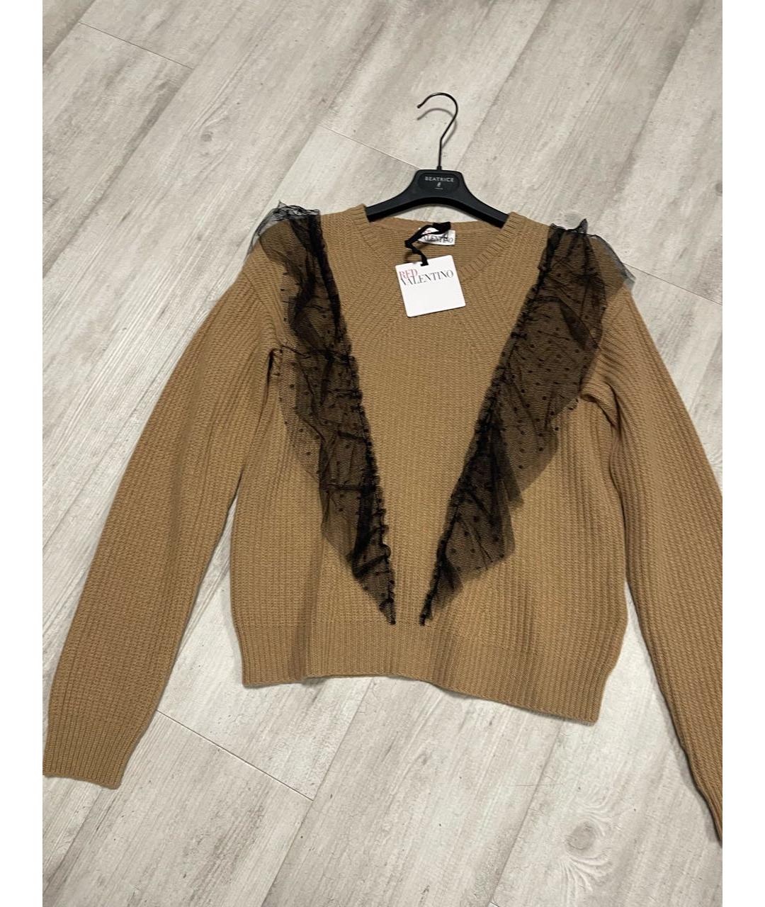 RED VALENTINO Коричневый джемпер / свитер, фото 4