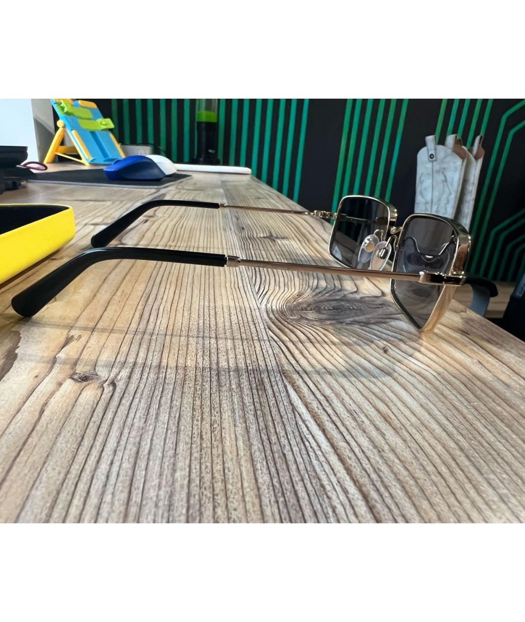 MARC JACOBS Бежевые пластиковые солнцезащитные очки, фото 4