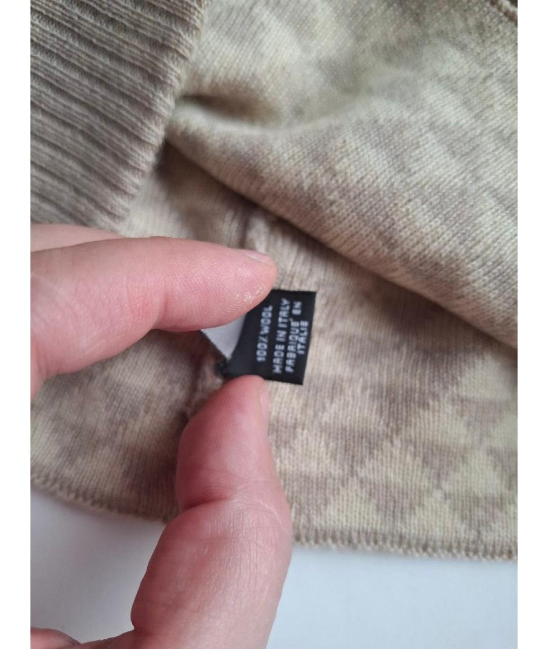 CHRISTIAN DIOR Бежевая шерстяная шапка, фото 4