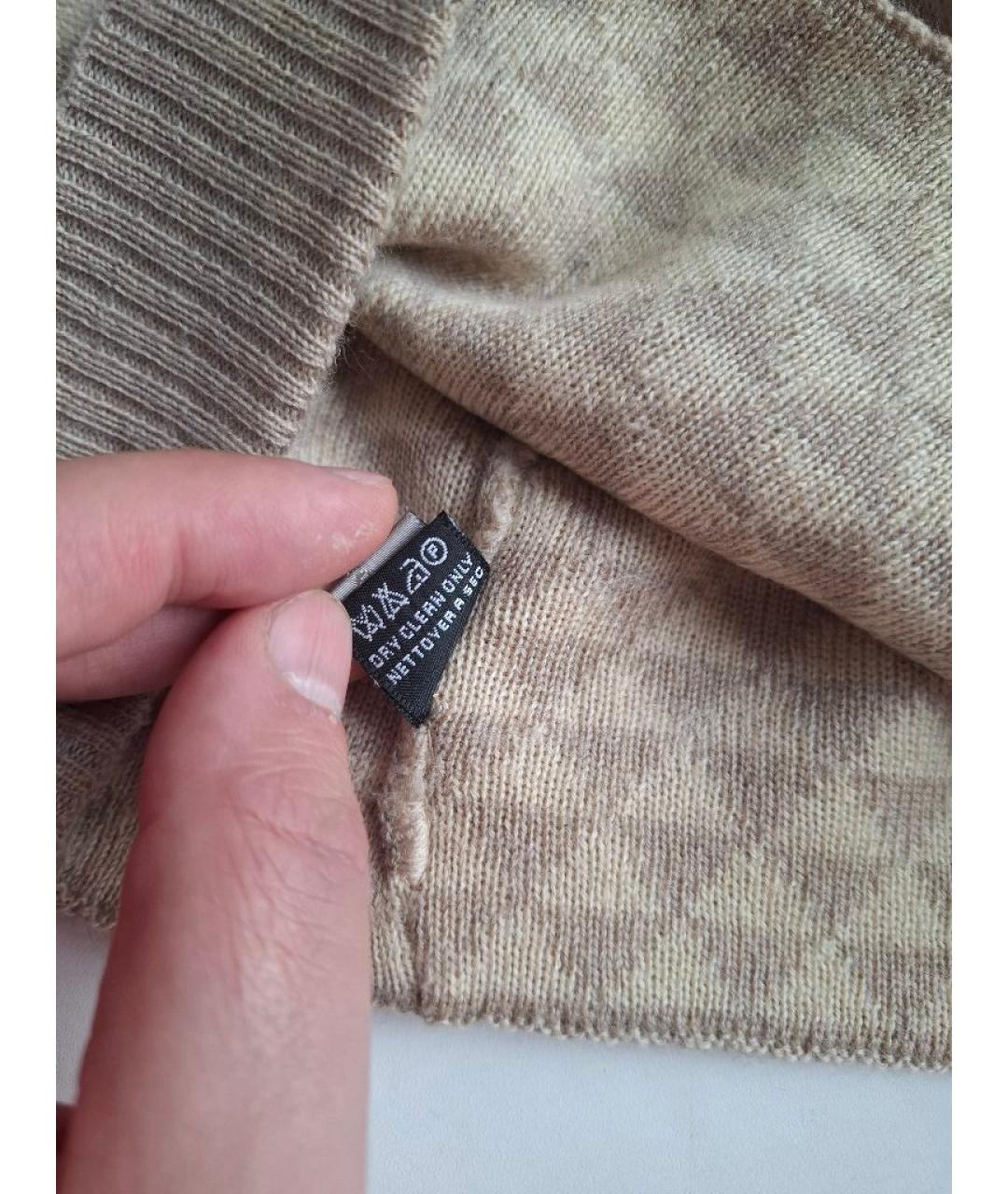 CHRISTIAN DIOR Бежевая шерстяная шапка, фото 6