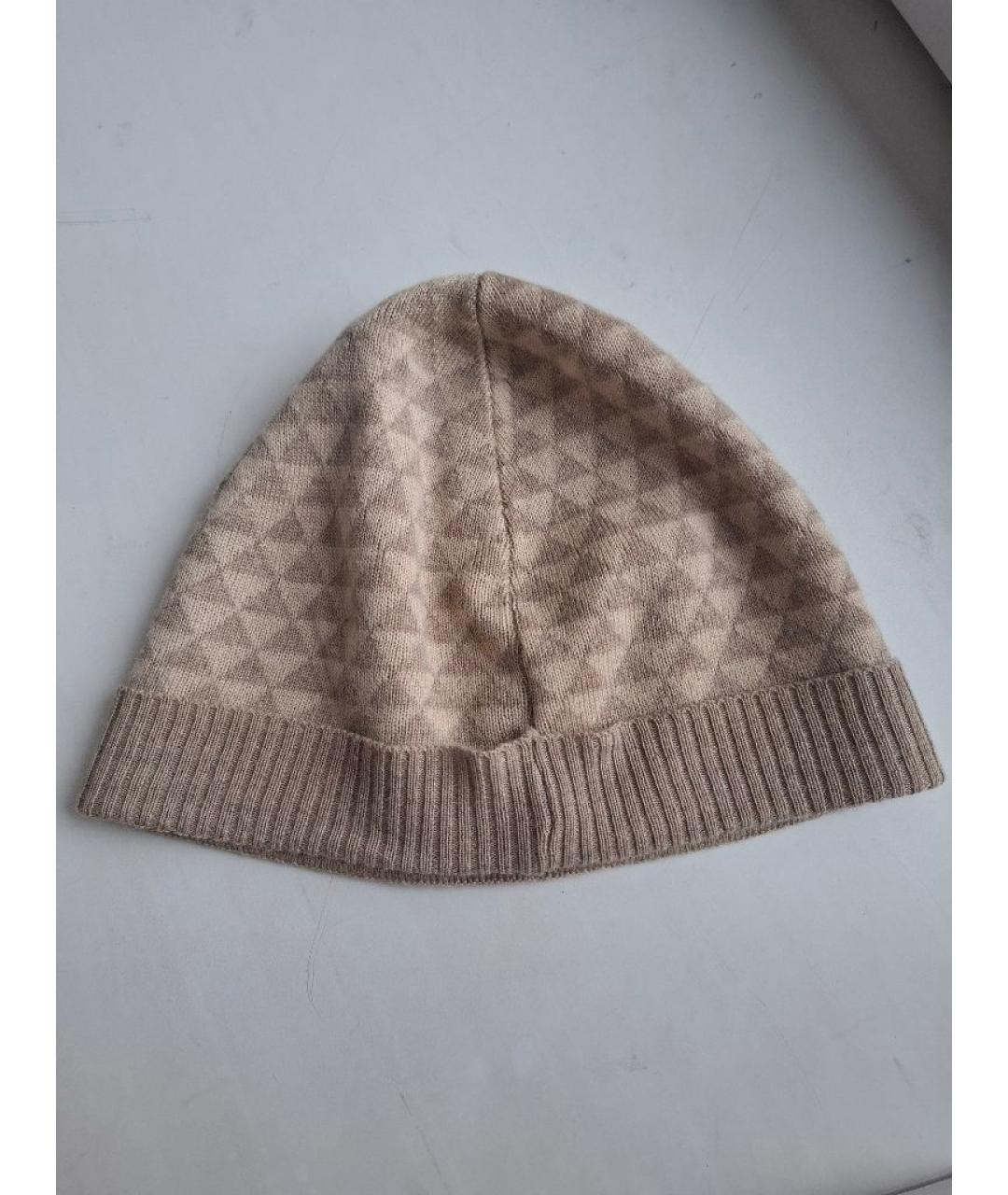CHRISTIAN DIOR Бежевая шерстяная шапка, фото 2