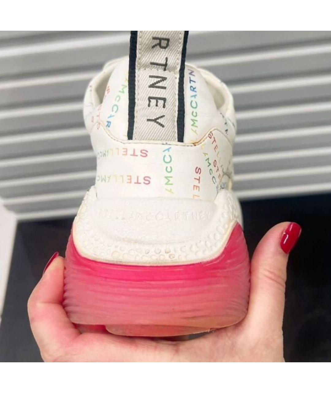 STELLA MCCARTNEY Белые кроссовки из искусственной кожи, фото 4
