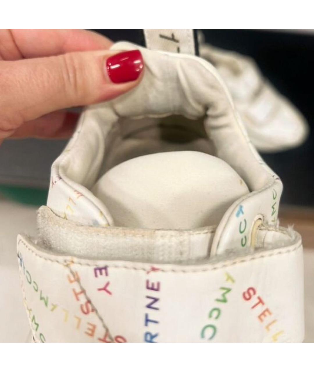 STELLA MCCARTNEY Белые кроссовки из искусственной кожи, фото 3