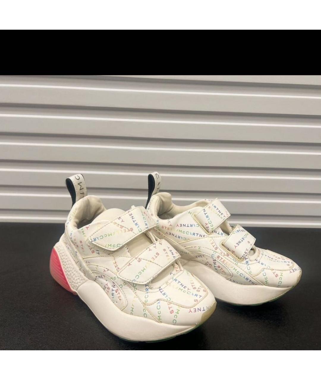 STELLA MCCARTNEY Белые кроссовки из искусственной кожи, фото 2