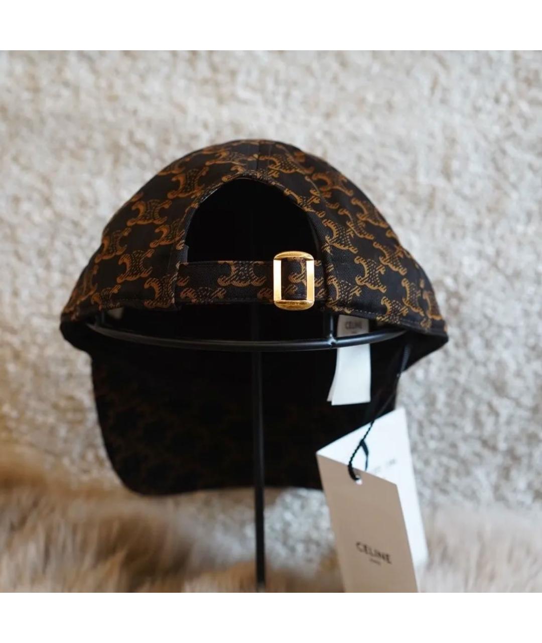 CELINE Коричневая хлопковая кепка, фото 3