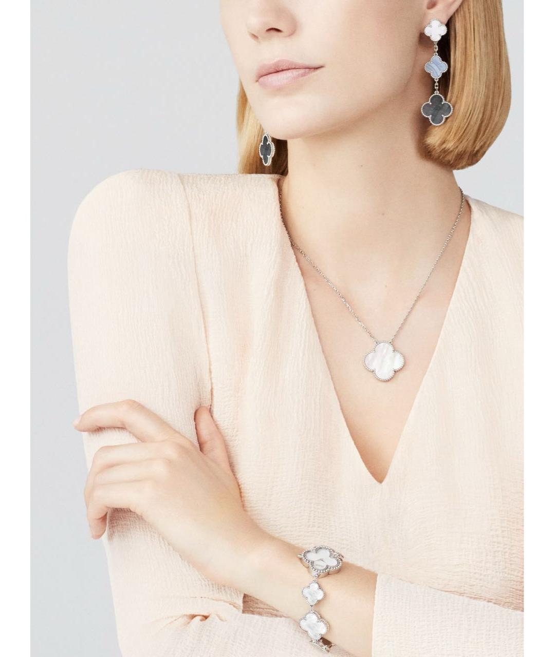 VAN CLEEF & ARPELS Серьги из белого золота, фото 3