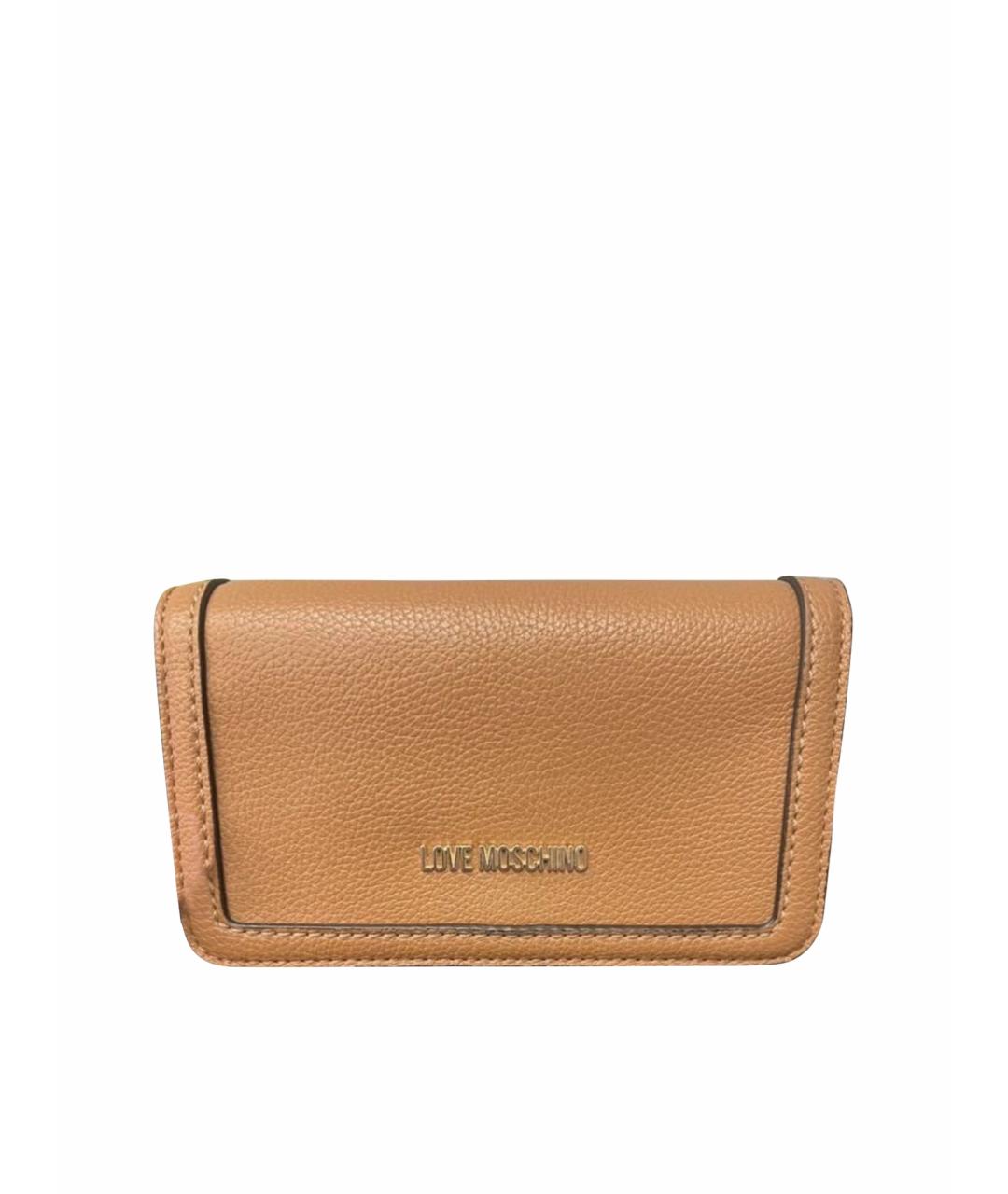 LOVE MOSCHINO Коричневая сумка через плечо из искусственной кожи, фото 1