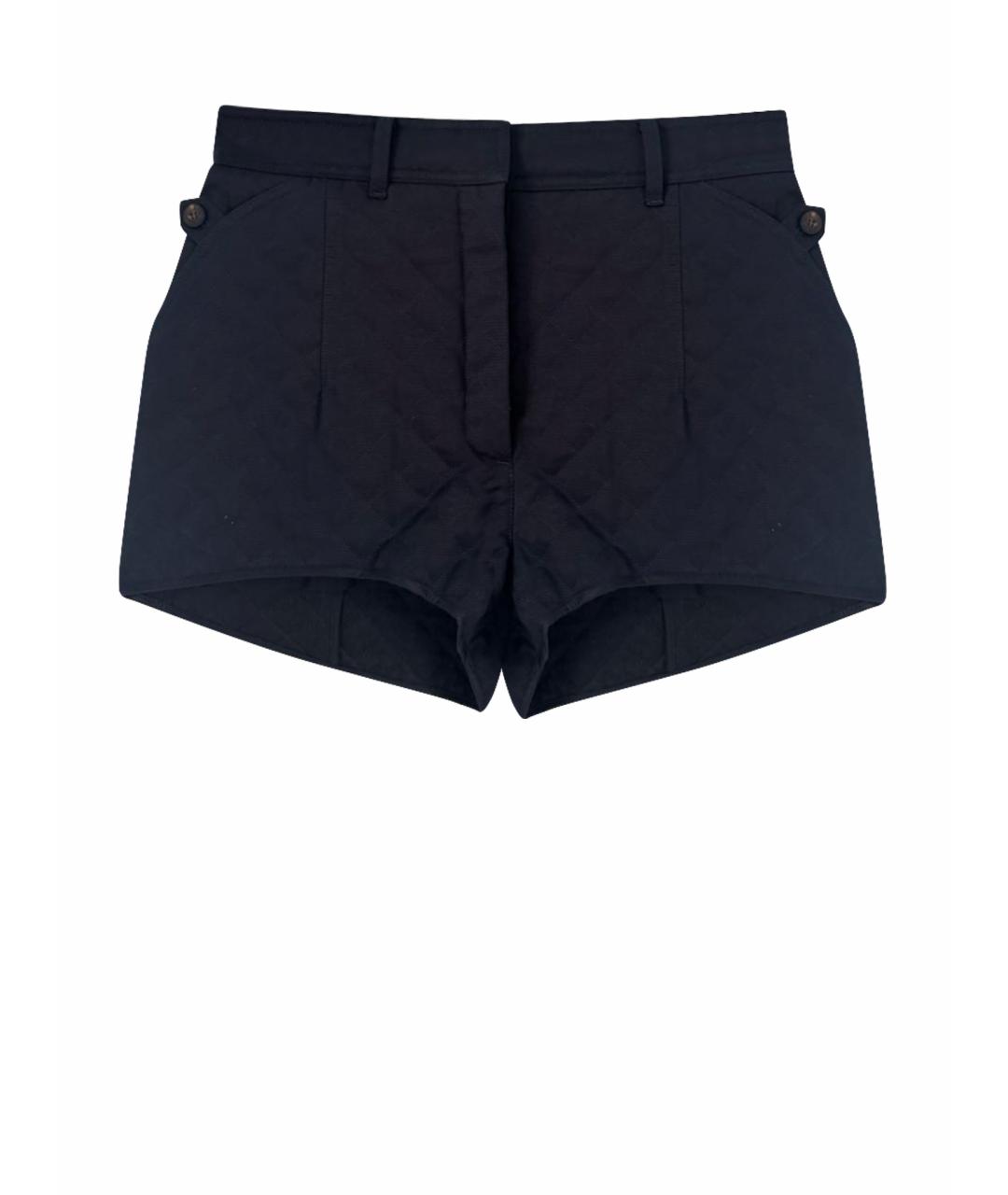 HERMES Темно-синие хлопковые шорты, фото 1